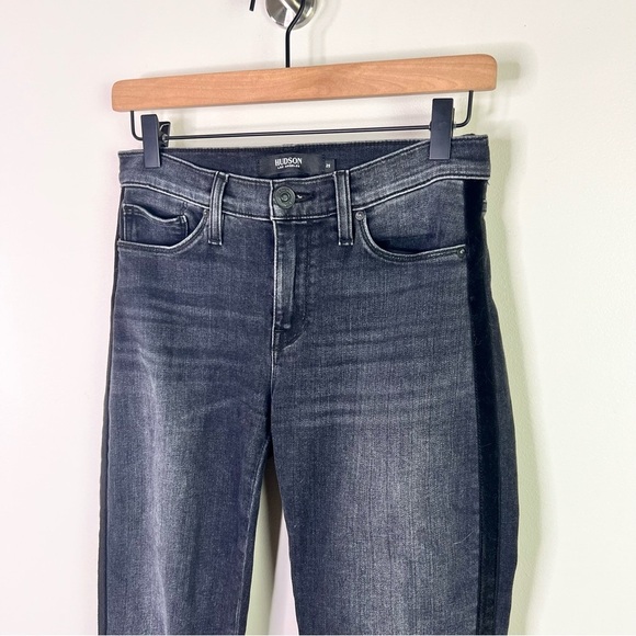 HUDSON Nico Black Straight Crop Jeans - Picture 3 of 12